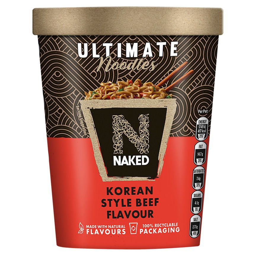 Naked Ultimate Noodles Korean Style Beef Flavour