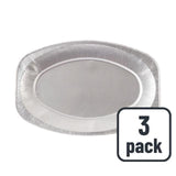 Oval Aluminium 33cm Serving Platters   3 per pack GOODS M&S   