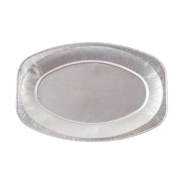 Oval Aluminium 33cm Serving Platters   3 per pack