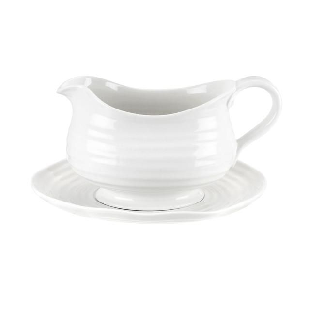 Sophie Conran White Gravy Boat & Stand