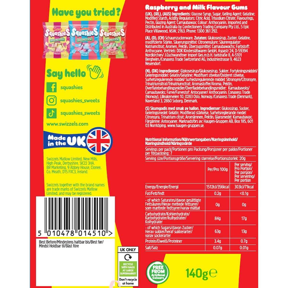 Swizzles Squashies Drumsticks, 12 x 140g GOODS Costco UK