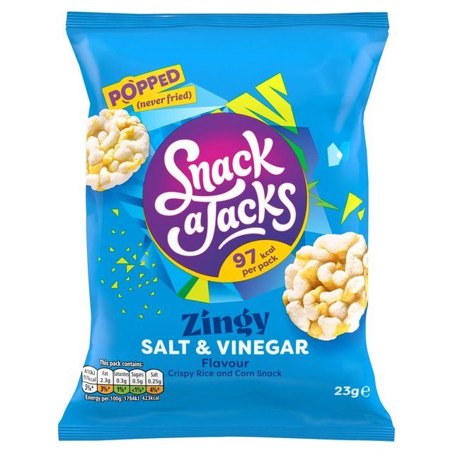 Snack a Jacks Salt &amp; Vinegar Rice Cakes   23g