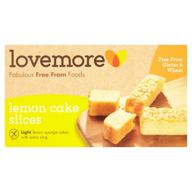 Lovemore Gluten Free Lemon Cake Slices   5 per pack