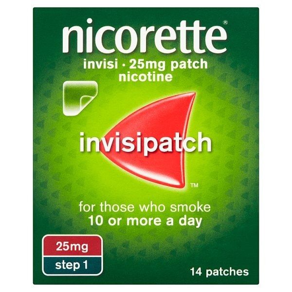 Nicorette Invisi 25 Mg Step 1- 14 Nicotine Patches