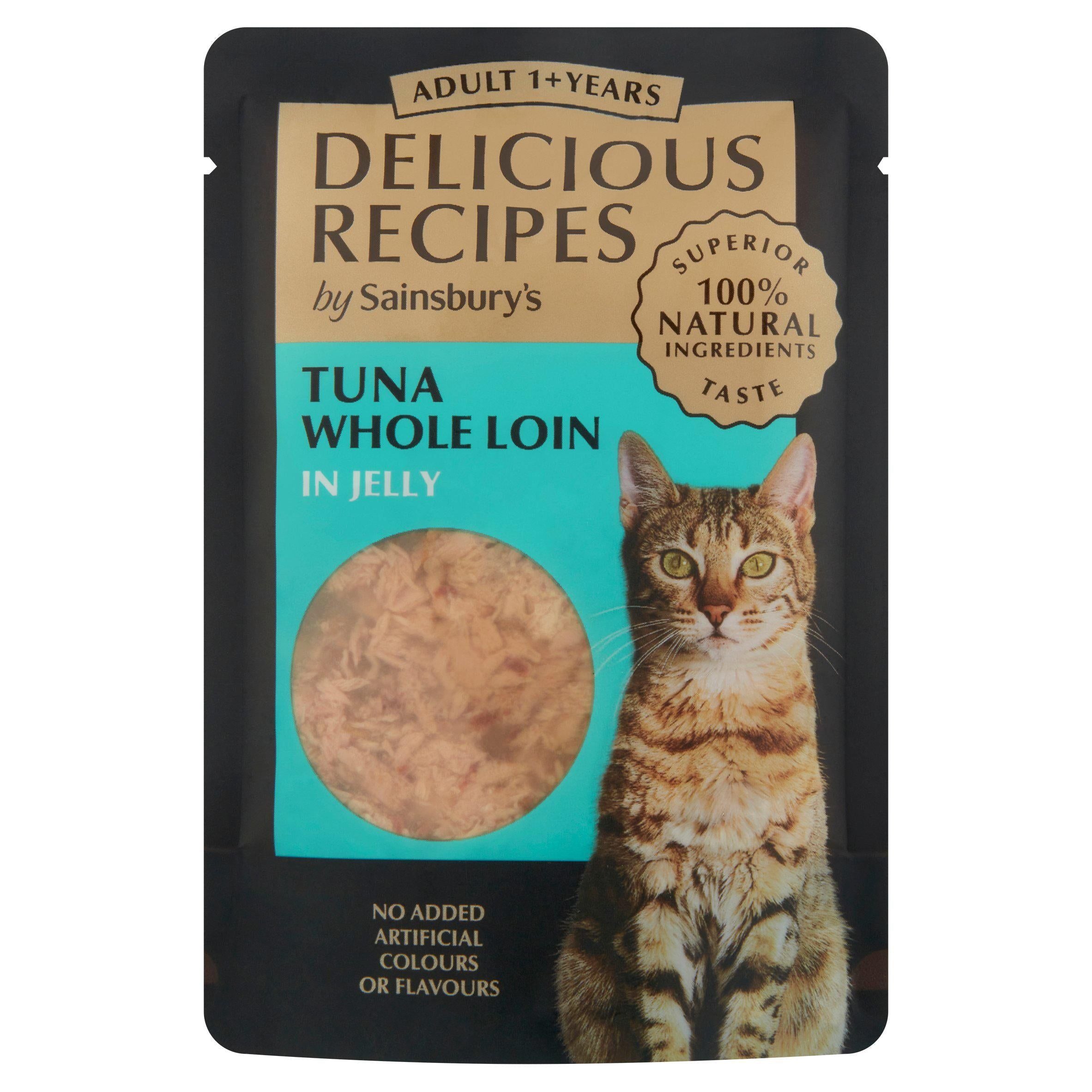 Sainsbury's Delicious Recipes Tuna Whole Loin in Jelly Adult 1+ Years 70g GOODS Sainsburys   