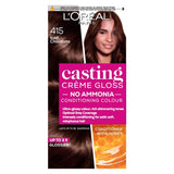 L'Oreal Paris Casting Creme Gloss Semi-Permanent Hair Dye, Brown Hair Dye 415 Iced Choc GOODS Boots   