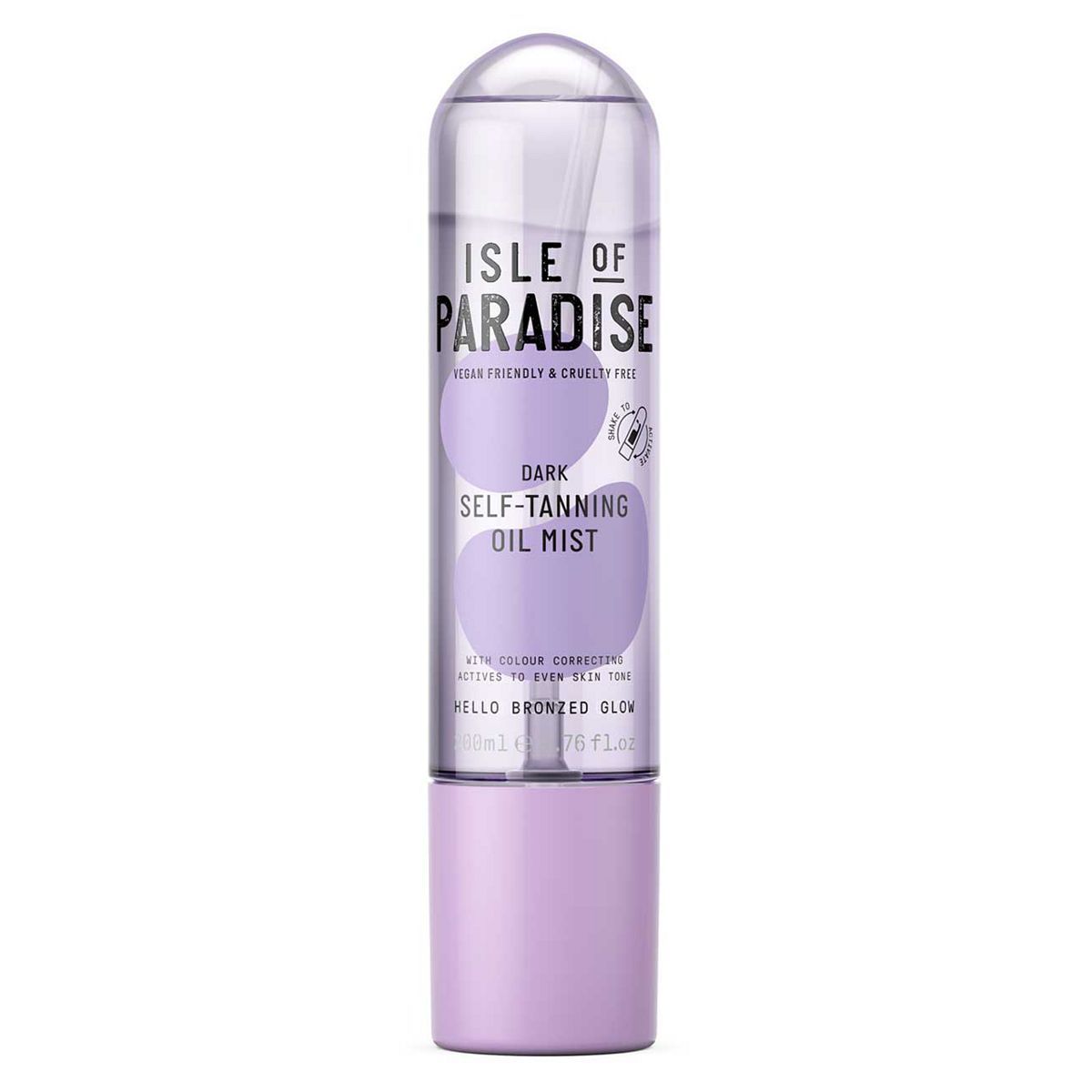 Isle of Paradise, Self-Tanning Oil Mist, Dark, 200ml