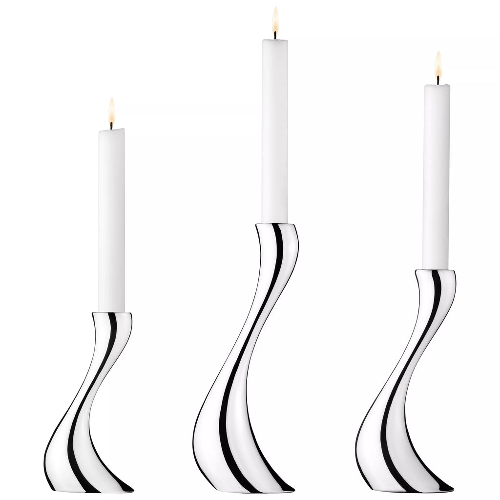 Georg Jensen Cobra Candlestick, Set of 3