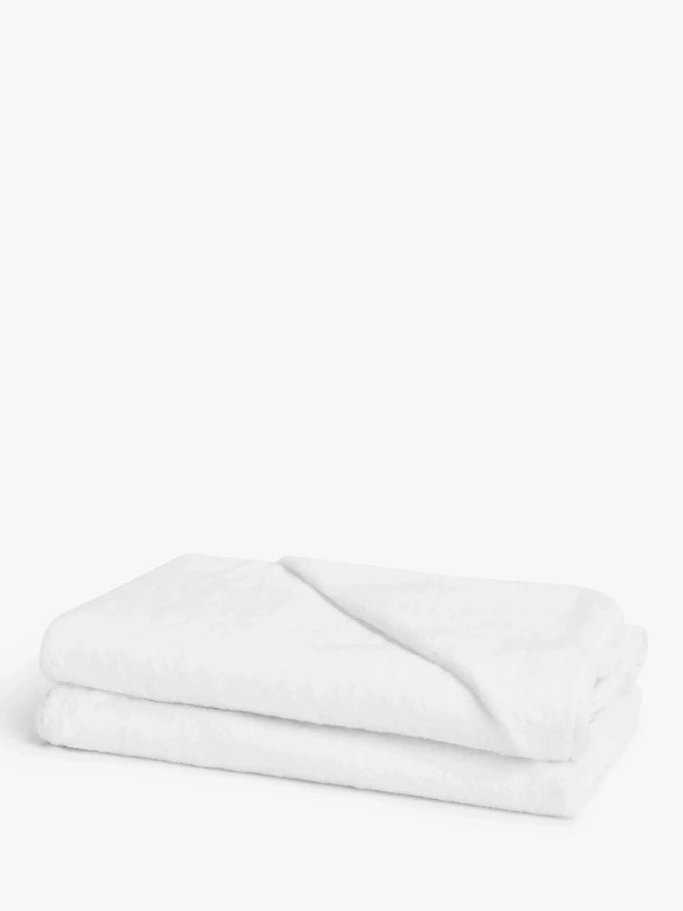 John Lewis ANYDAY Hooded Towels, Pack of 2, White