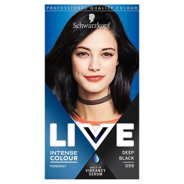 Schwarzkopf Live Deep Black 99 Permanent Hair Dye GOODS M&S   