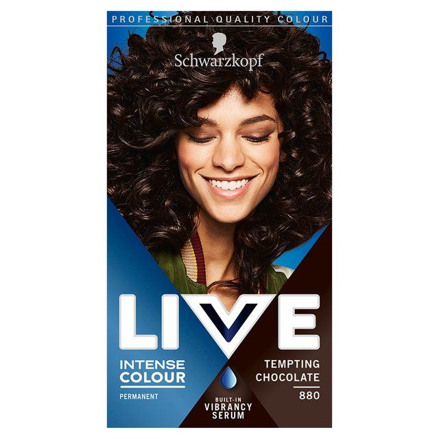 Schwarzkopf Live Intense Color 880 Tempting Chocolate Hair Dye   142ml GOODS M&S   