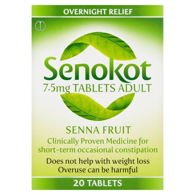 Senokot 7.5mg Tablets Adult Senna Laxative Constipation   20 per pack