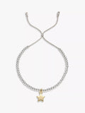 Estella Bartlett Liberty Beaded Star Bracelet, Silver/Gold