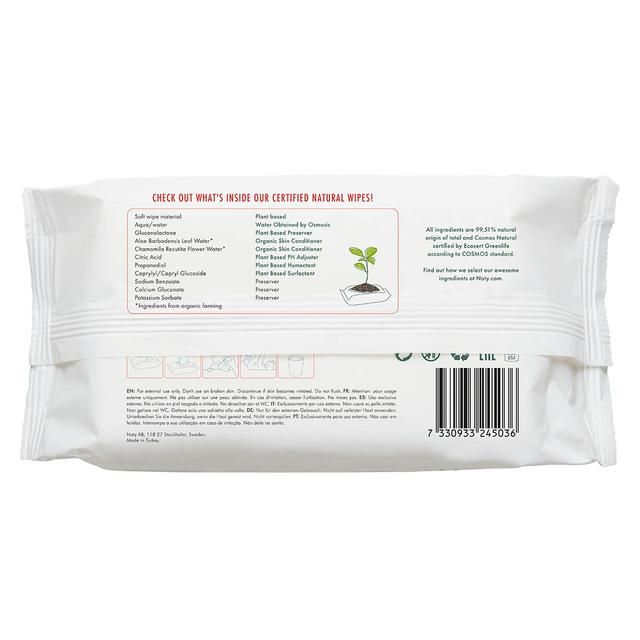 Naty Eco Wipes with Aloe Vera   56 per pack GOODS M&S   