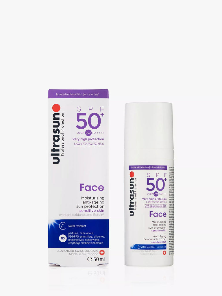 Ultrasun SPF 50+ Anti-Ageing Ultra Sensitive Facial Sun Cream, 50ml