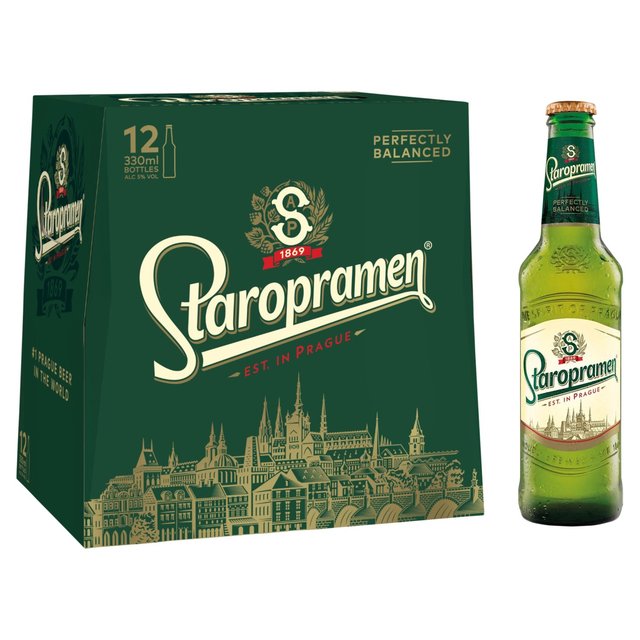 Staropramen Premium Czech Lager   12 x 330ml GOODS M&S   