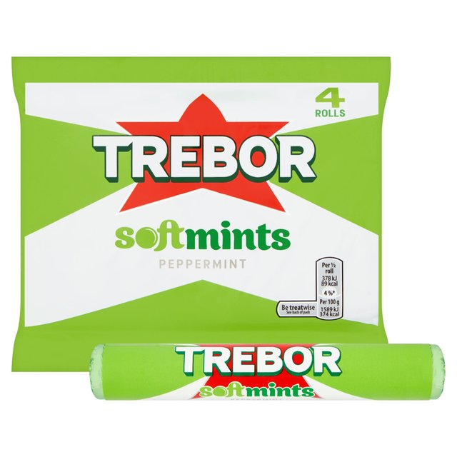 Trebor Softmints Peppermint Mint Rolls   179g