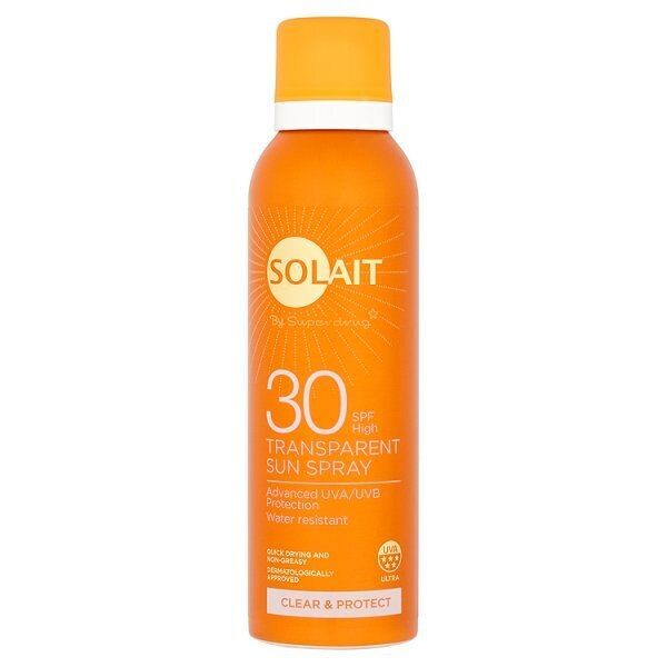 Solait SPF30 Clear & Protect Transparent Sun Spray