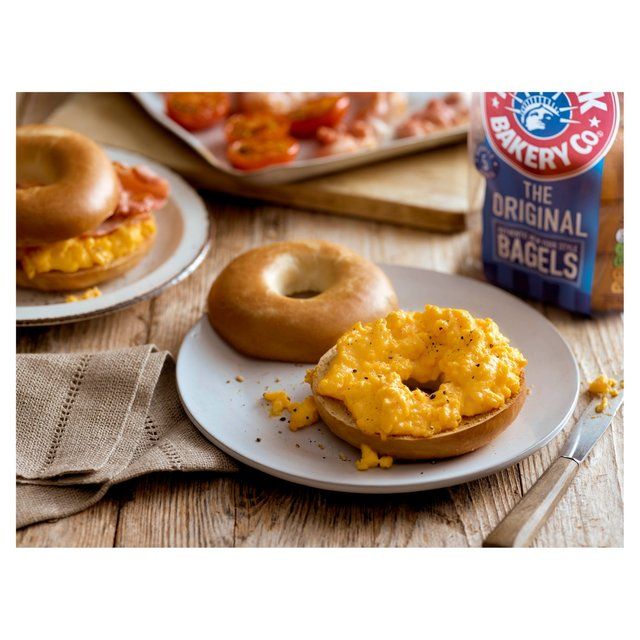 New York Bakery Co. Plain Bagels   5 per pack GOODS M&S   