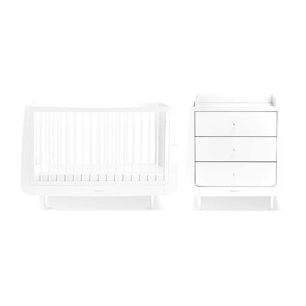 SnuzKot Skandi 2 Piece Nursery Furniture Set  - White