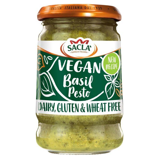 Sacla' Gluten & Dairy Free Basil Pesto   190g GOODS M&S   