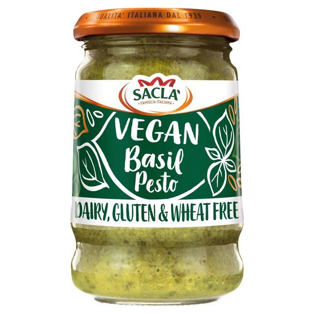 Sacla' Gluten & Dairy Free Basil Pesto   190g GOODS M&S   