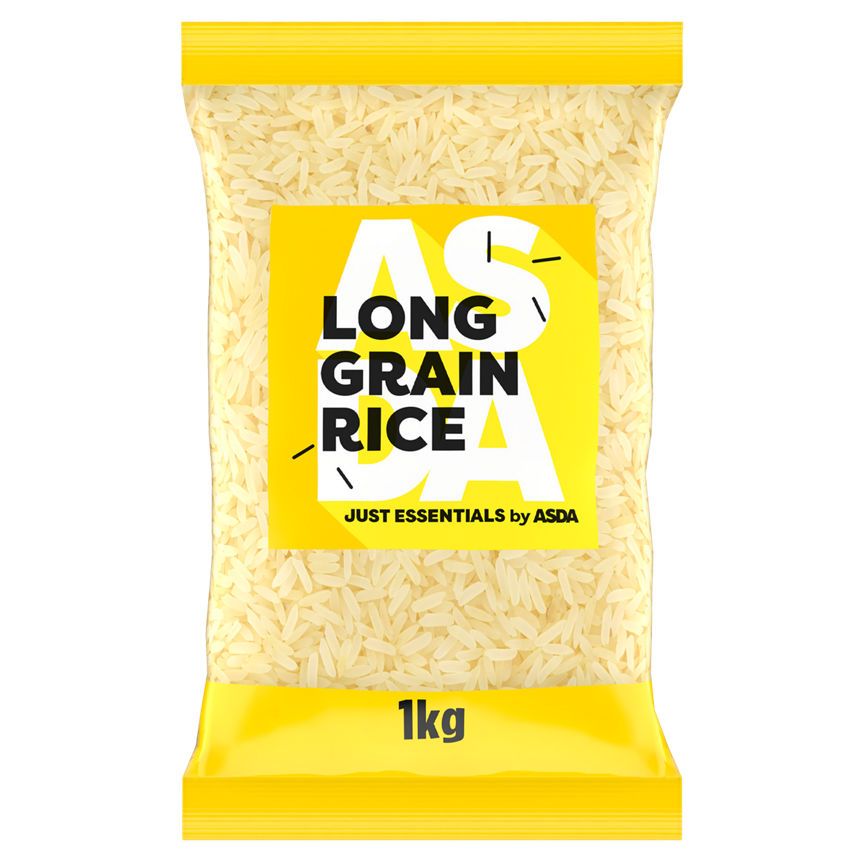 JUST ESSENTIALS by ASDA Long Grain Rice 1kg