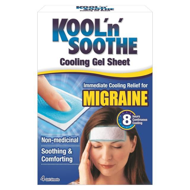 Kool 'n' Soothe Migraine Cooling Gel Sheet   4 per pack GOODS M&S   