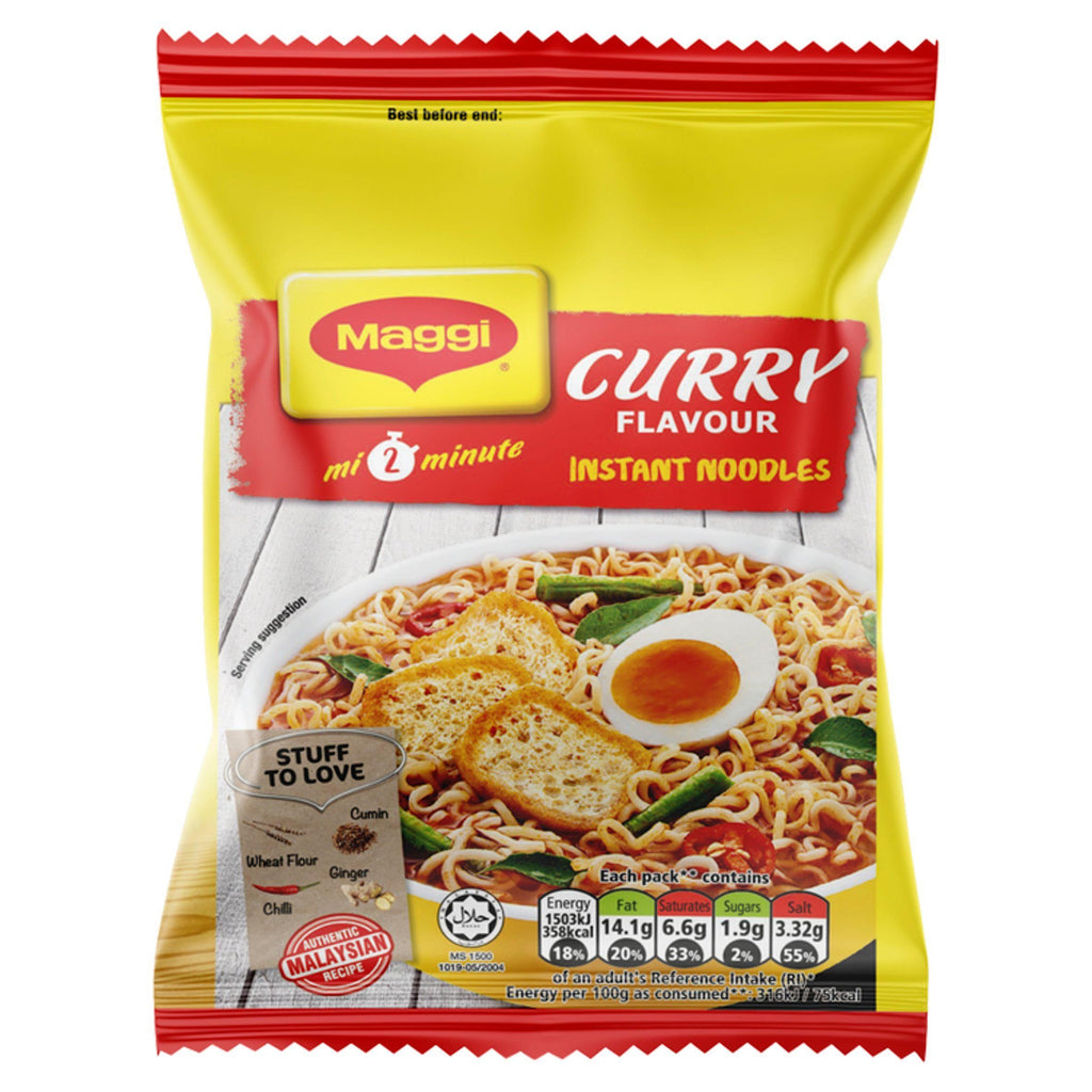 Maggi 2 Minute Curry Flavour Noodles 79g