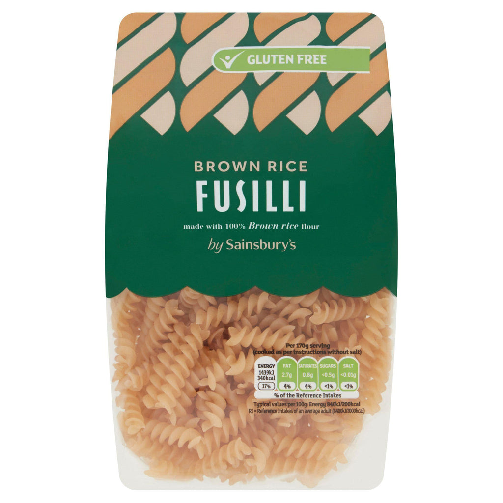 Sainsbury's Brown Rice Fusilli Pasta 250g