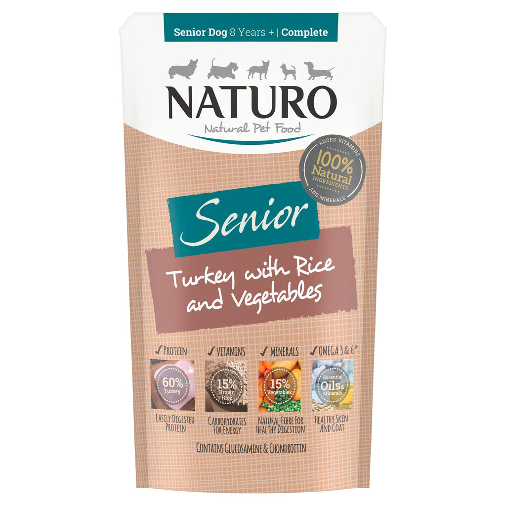 Naturo Natural Pet Food Turkey with Rice & Vegetables Senior Dog 8 Years 150g