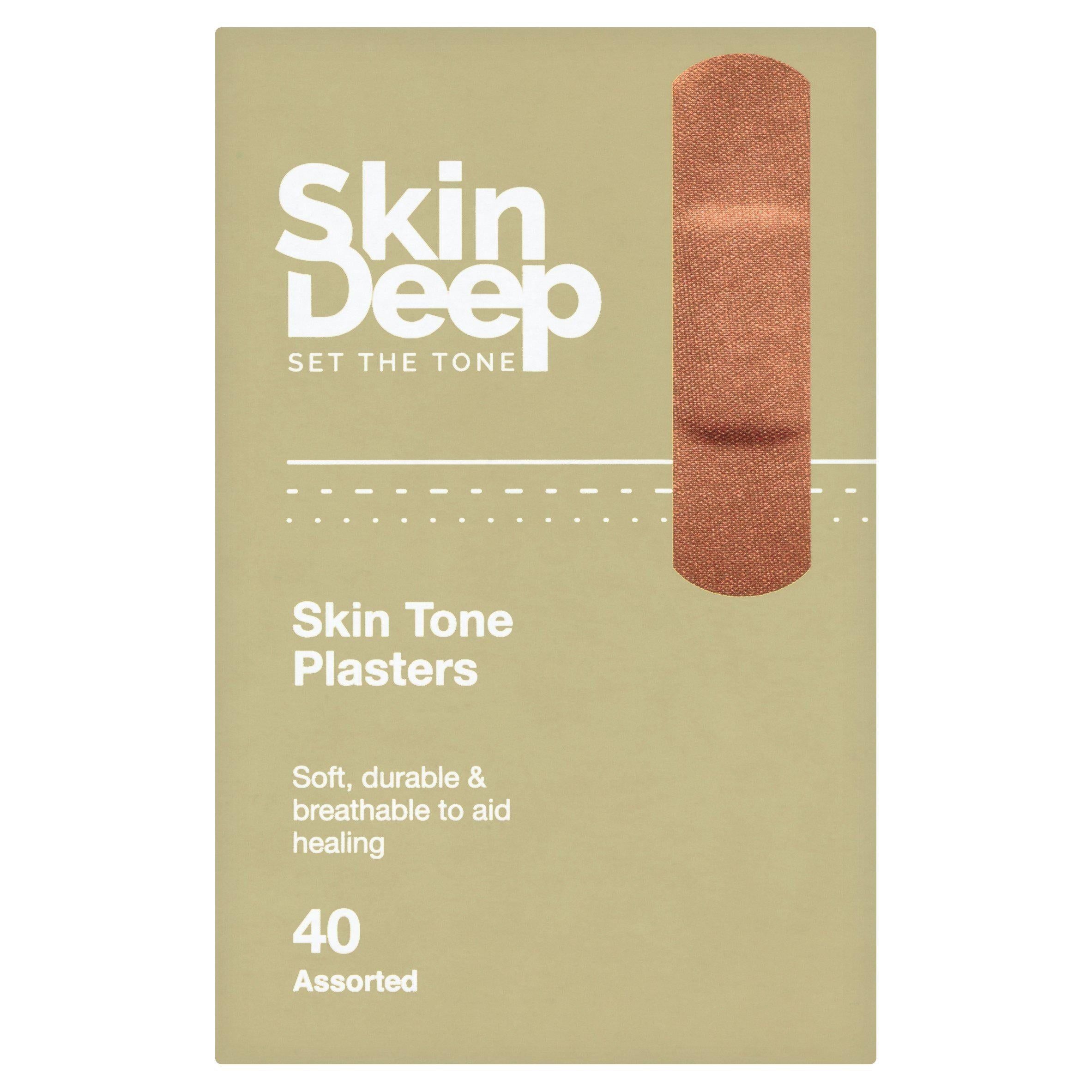 Skin Deep Assorted Skin Tone Plasters Medium x40 GOODS Sainsburys   