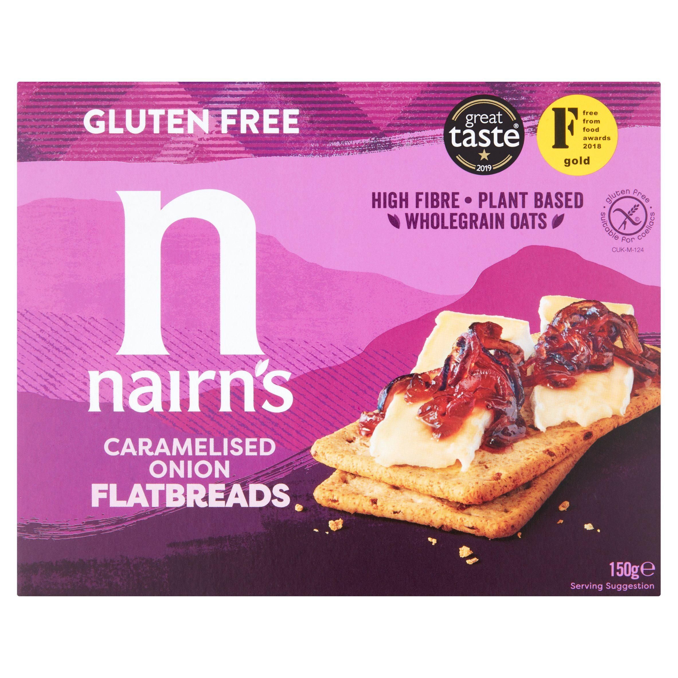 Nairn's Gluten Free Flatbreads Caramelised Onion 150g GOODS Sainsburys   