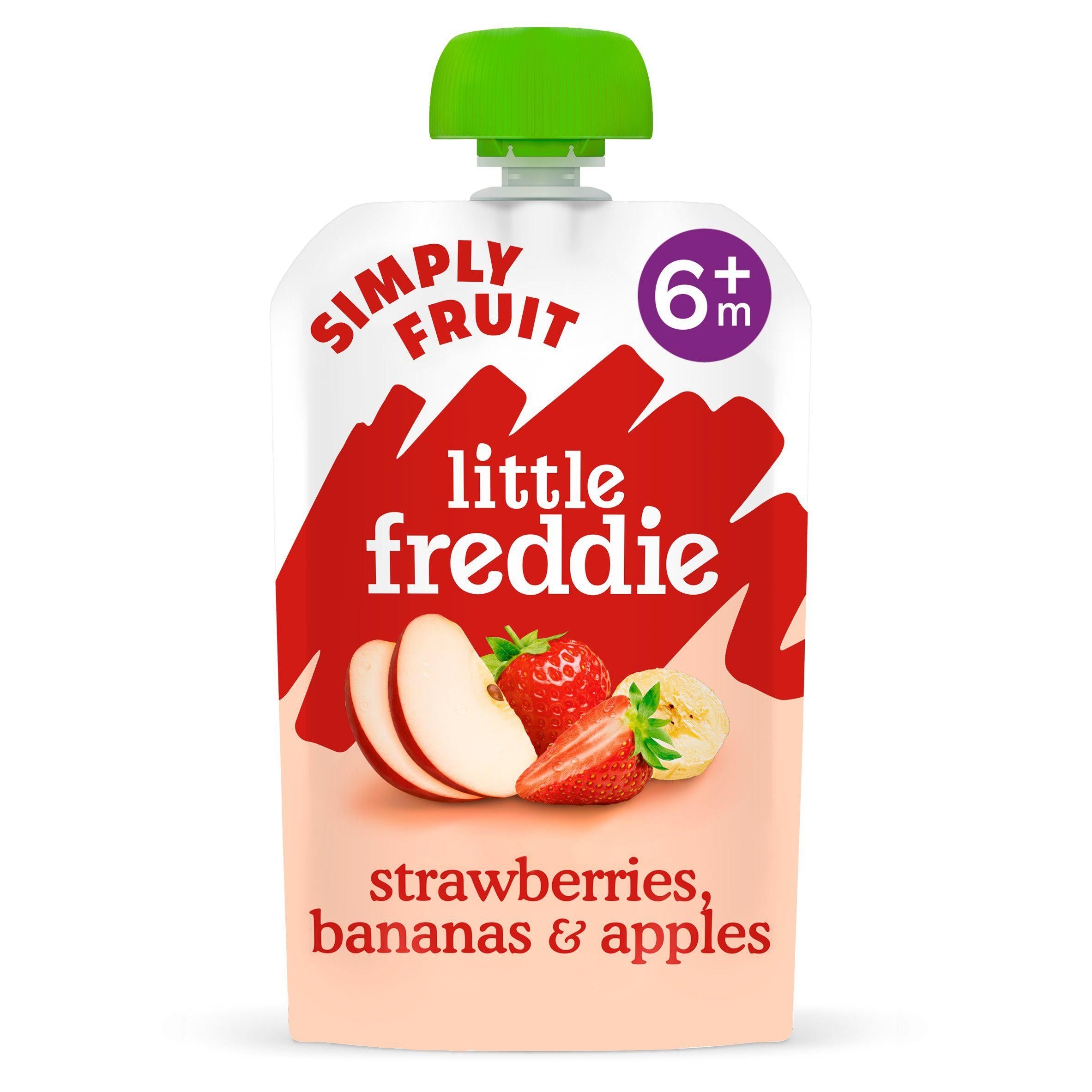 Little Freddie Organic Apples Bananas & Oats Smooth Stage 1 +6m 100g GOODS Sainsburys   