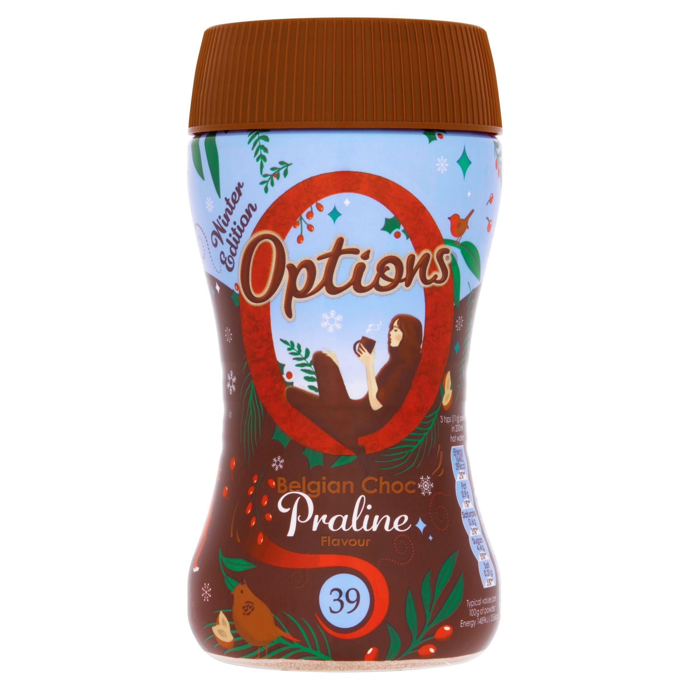 Options Winter Edition Belgian Choc Praline Flavour 220g GOODS Sainsburys   