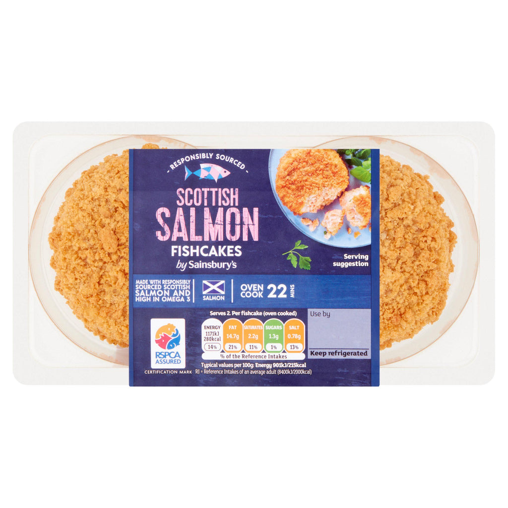 Sainsbury's Fishcakes Scottish Salmon x2 270g