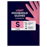 Sainsbury's Light Household Gloves S 1 Pair GOODS Sainsburys   