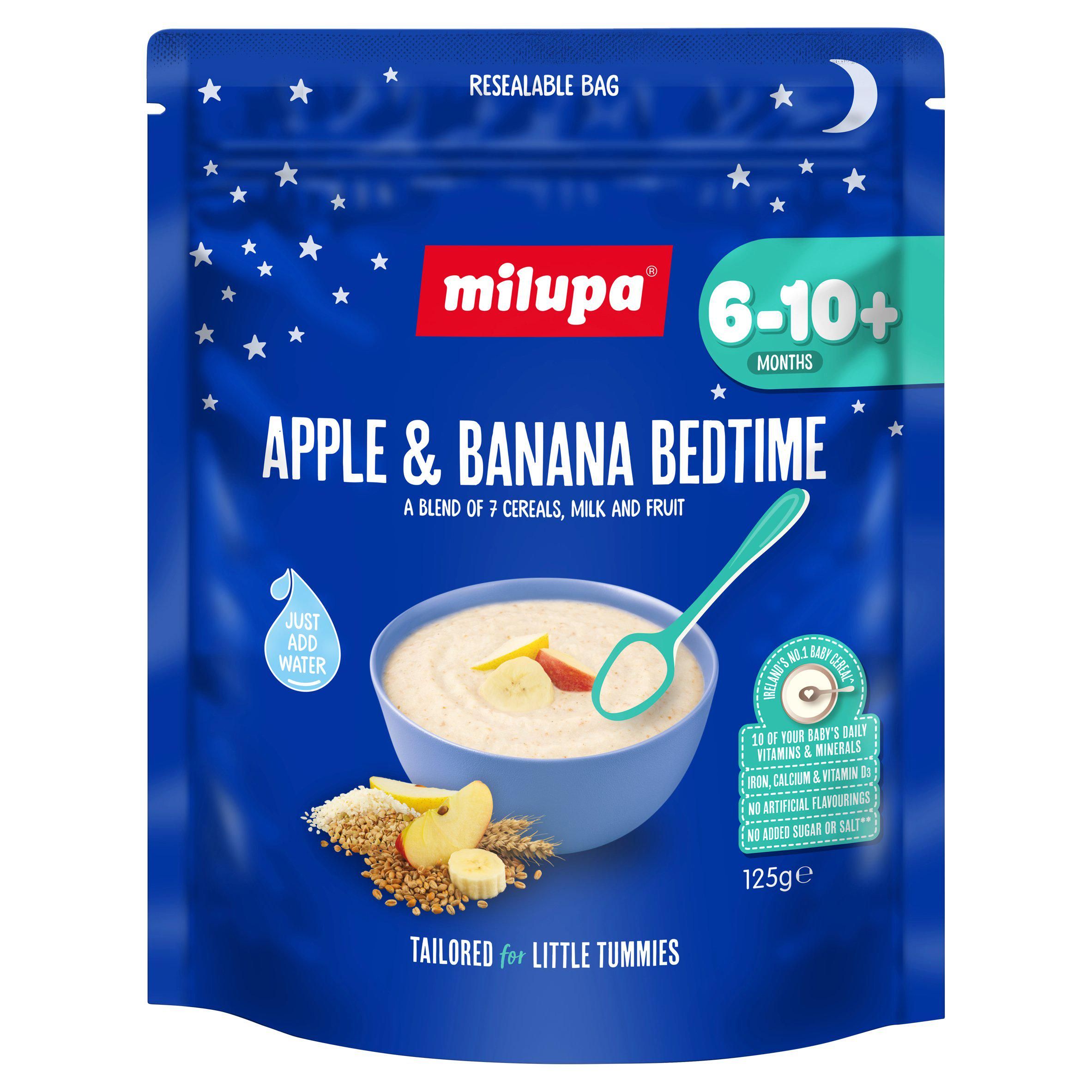 Milupa Apple & Banana Bedtime 6-10+ Months 125g GOODS Sainsburys   