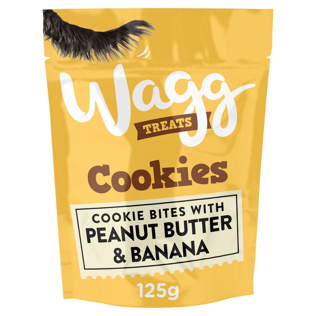 Wagg Peanut Butter & Banana Cookie Treats 125g