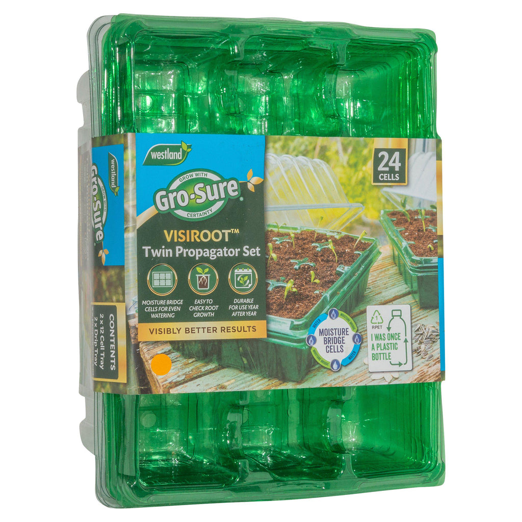 Westland Gro-Sure Visiroot Twin Propogator Set