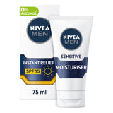 Nivea Men Sensitive Face Moisturiser SPF 15 75ml GOODS Sainsburys   