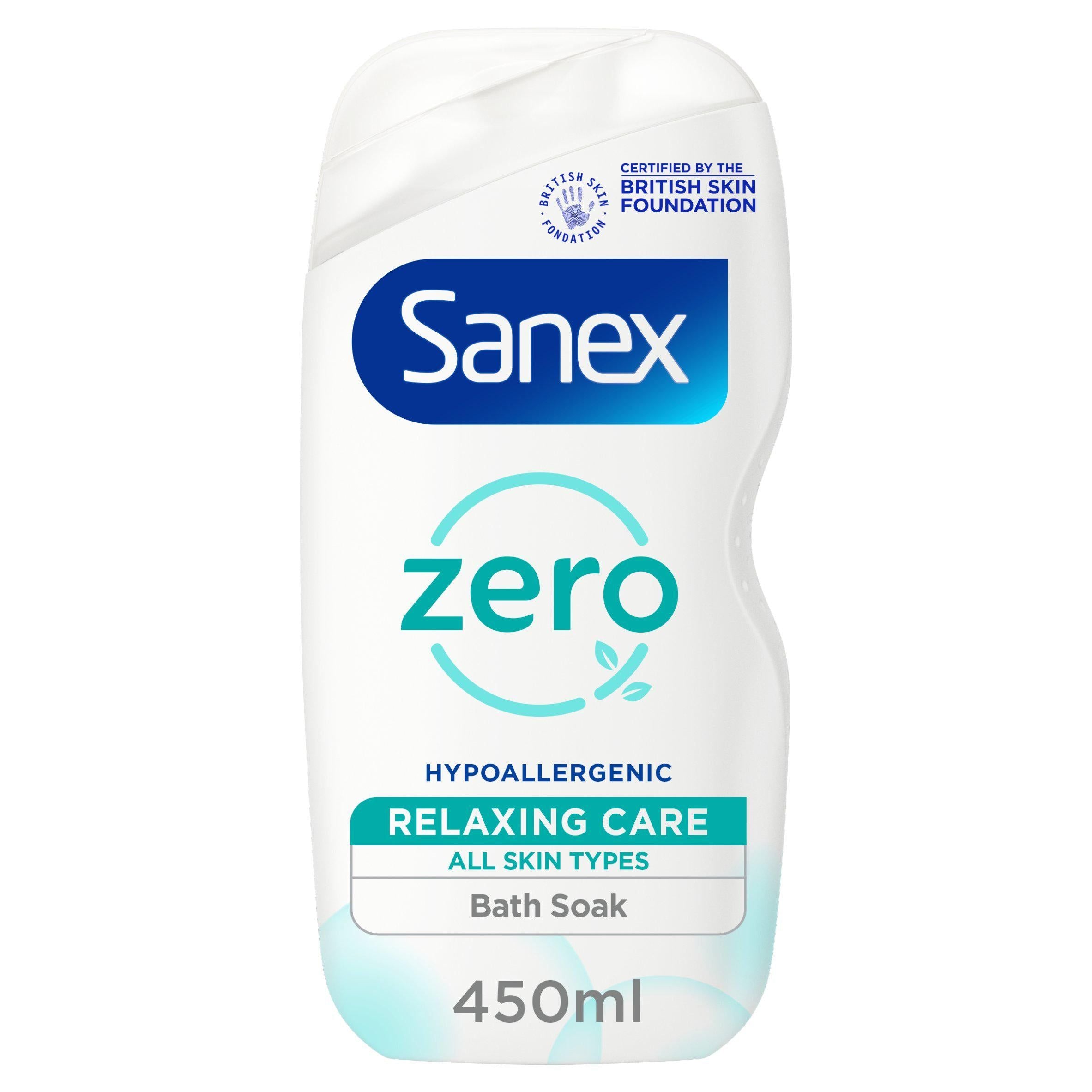 Sanex Zero% Bath Soak 450ml GOODS Sainsburys   