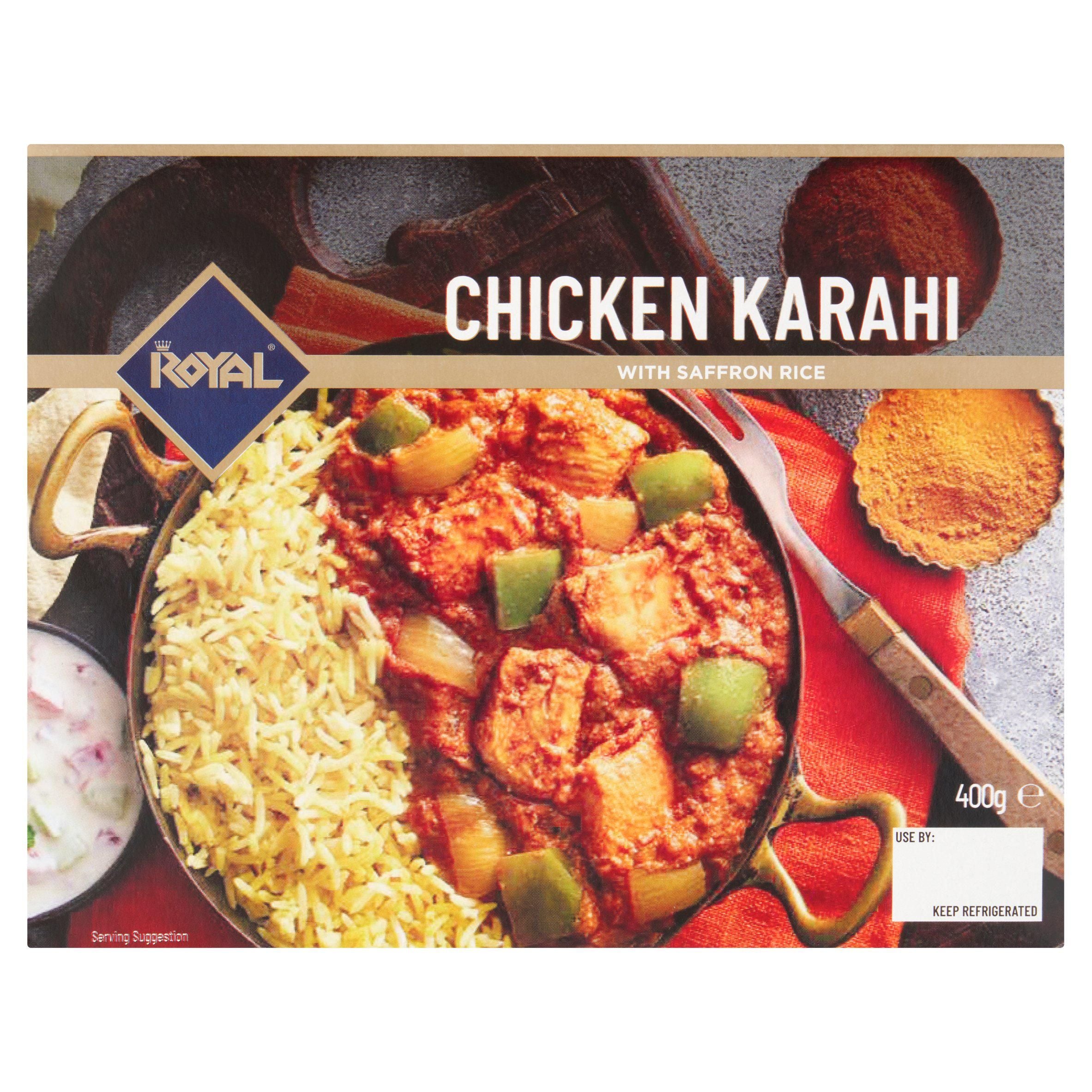 Royal Chicken Karahi with Saffron Rice 400g GOODS Sainsburys   