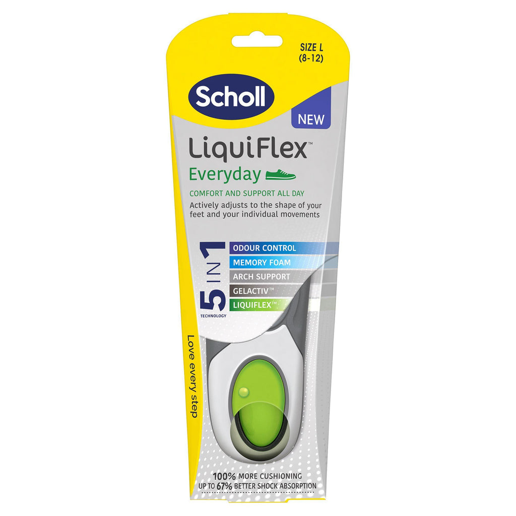 Scholl LiquiFlex Everyday Large Insoles