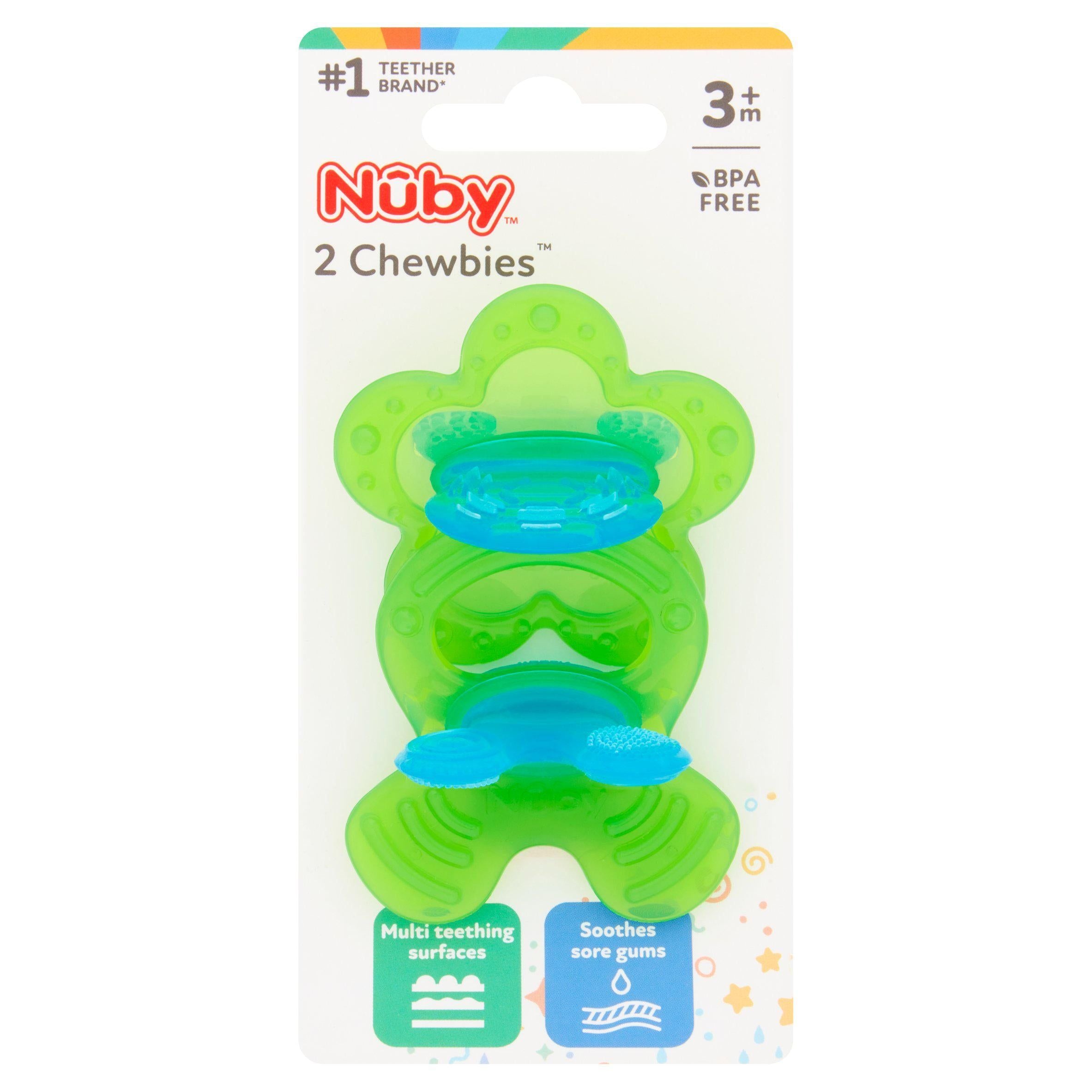 Nuby Chewbies Teethers 3 Months+ Twinpack GOODS Sainsburys   