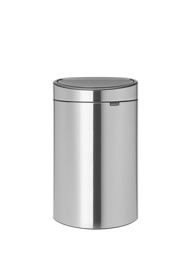 Brabantia Twin Touch Recycling Bin, New Matt Steel, 23/10L