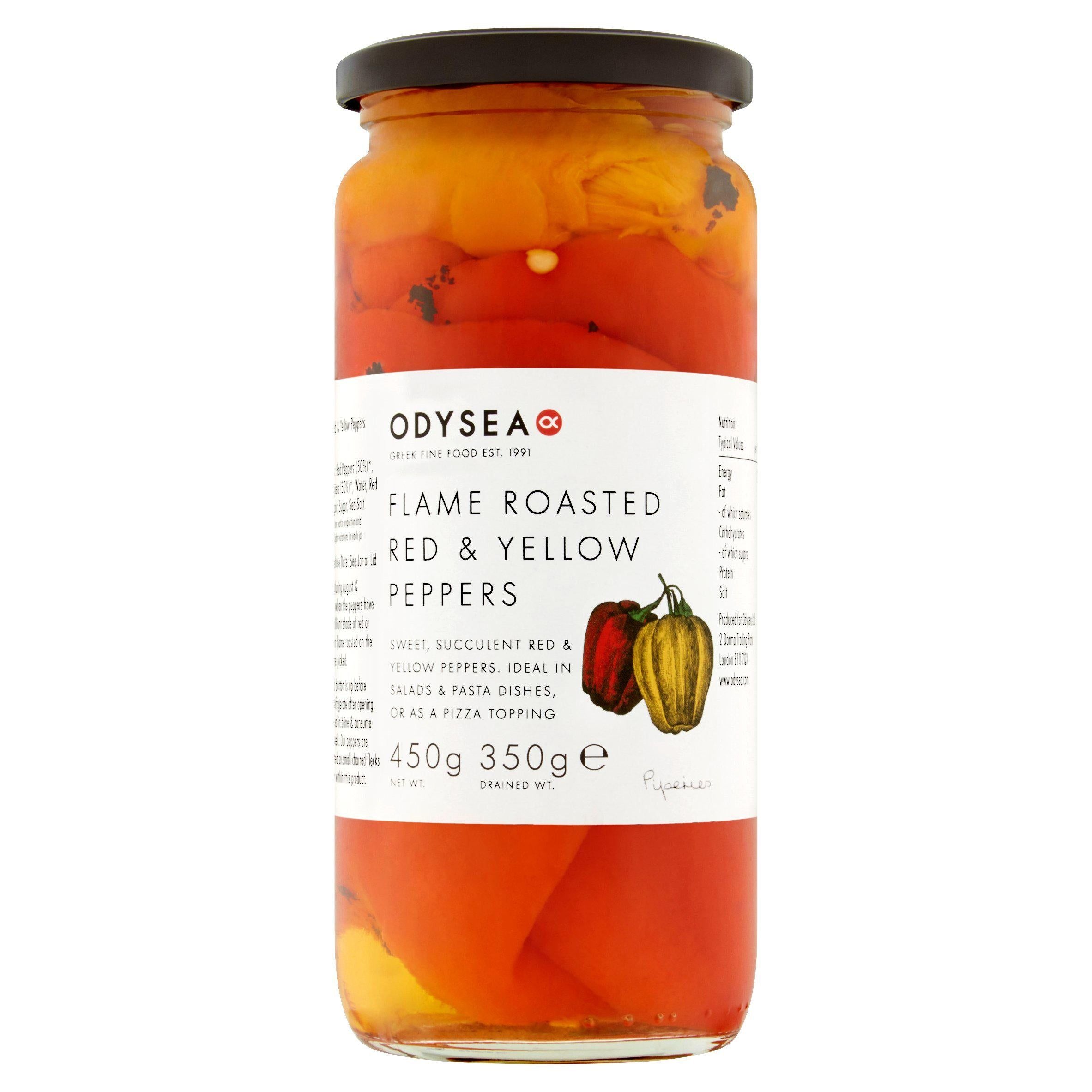 Odysea Roasted Red & Yellow Peppers 450g (350g*) GOODS Sainsburys   