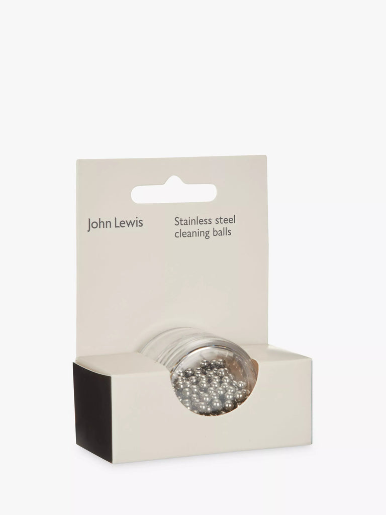 John Lewis Decanter / Vase Stainless Steel Cleaning Balls