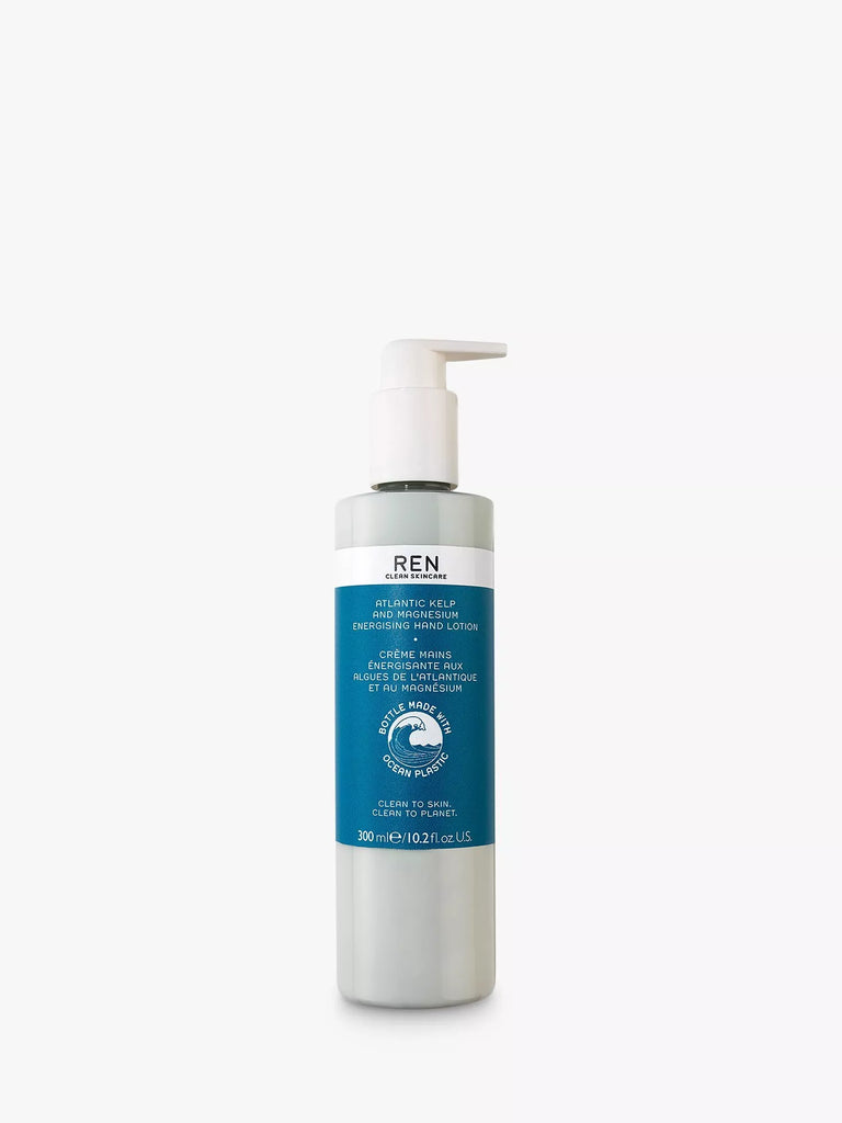 REN Clean Skincare Atlantic Kelp And Magnesium Salt Energising Hand Lotion, 300ml