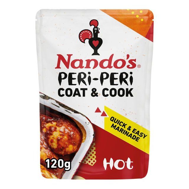 Nando's Coat 'n Cook Hot Peri Peri Marinade   120g